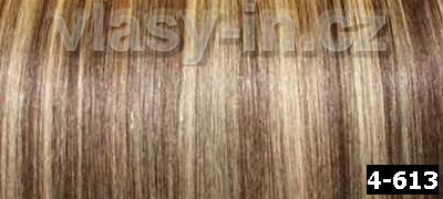 Prodlužování vlasů vzorník - barva 4/613 - středně hnědá/plavá blond